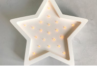 Ночник Sabo Звездочка N01wh1, white, белый