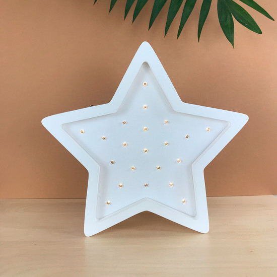 Ночник Sabo Звездочка N01wh1, white, белый