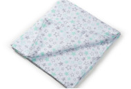 Пеленка Twins муслиновый 150х130 Звездочка mint 1610-PM-150, Звездочка мятное, белый