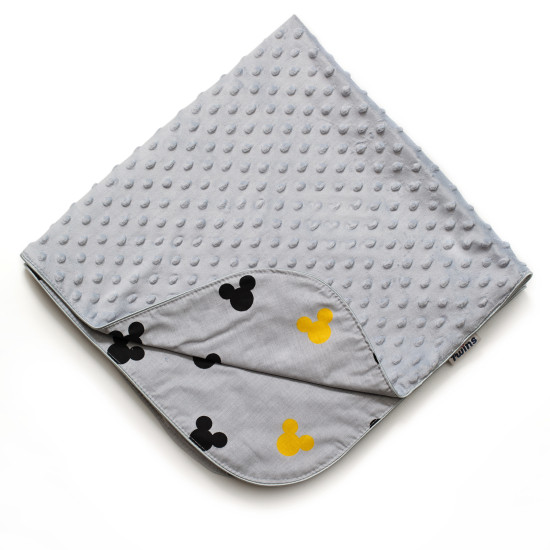 Плед Twins Dolce Minky 80x80 1465-P-010, grey, серый