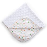 Плед Twins Dolce Minky 80x80 1465-P-033, Minky white multi, белый / мультиколир