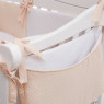 Постельный комплект 8 эл Twins Romantic Бантики 4024-R-007, white / beige, белый / беж