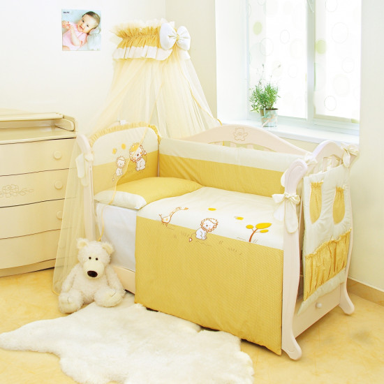 Постельный комплект 8 эл Twins Evo Leo 4073-A-001, beige, бежевый
