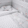 Постельный комплект 8 эл Twins Modern І 4040-P-103, Зайчики розовые, розовый