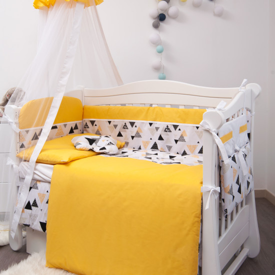 Постельный комплект 8 эл Twins Modern І 4040-P-105, Эскимо желтый, желтый