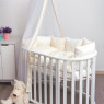 Постельный комплект 8 эл Twins Dolce Сердечки 4064-D-403, ecru, бежевый