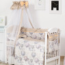Постельный комплект 8 эл Twins Modern ІІ 4028-P-112, Воздушный шар беж, бежевый