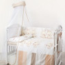 Постельный комплект 8 эл Twins Dolce Друзья зайчики 4060-D-001, beige, бежевый