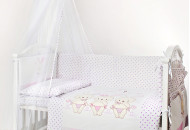 Постельный комплект 8 эл Twins Dolce Друзья зайчики 4060-D-002, pink, розовый