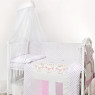 Постельный комплект 8 эл Twins Dolce Друзья зайчики 4060-D-002, pink, розовый