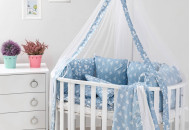 Постельный комплект 8 эл Twins Dolce Лесные жители 4063-D-011, blue, голубой