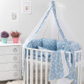 Постельный комплект 8 эл Twins Dolce Лесные жители 4063-D-011, blue, голубой