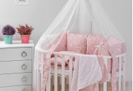 Постільний комплект 8 ел Twins Dolce Лісові мешканці 4063-D-013, pink, рожевий