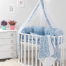 Постельный комплект 8 эл Twins Dolce Лесные жители 4063-D-011, blue, голубой