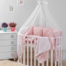 Постельный комплект 8 эл Twins Dolce Лесные жители 4063-D-013, pink, розовый