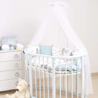 Постельный комплект 6 эл Twins Dolce бампер подушки 4064-D-311, Forest mint, мятный
