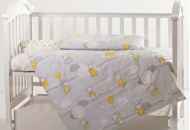 Сменная постель 3 эл Twins Modern 3040-PM-101, Зайчики желтые, серый / желтый