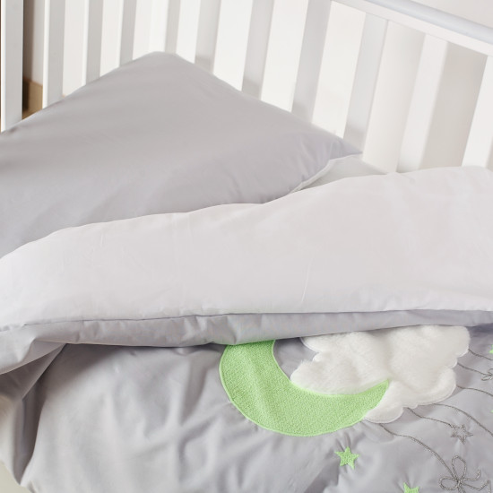 Сменная постель 3 эл Babycentre & Twins Moonlight серый