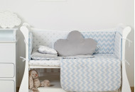 Bed kit 6 EL Twins Dolce Insta 4075-D-505, Mickey Blue / Silver, Blue