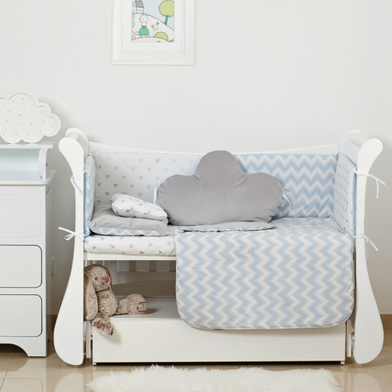 Bed kit 6 EL Twins Dolce Insta 4075-D-505, Mickey Blue / Silver, Blue