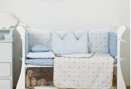 Bed kit 6 EL Twins Dolce Insta 4075-D-501, Blue Crown, Blue