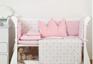 Bed kit 6 EL Twins Dolce Insta 4075-D-500, pink crown, pink