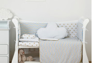 Bed a set 6 EL Twins Dolce Insta 4075-D-504, Mickey Blue / Gold, Blue