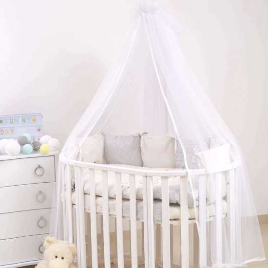Постельный комплект 6 эл Twins Dolce бампер подушки 4064-D-317, Nice day, бежевый