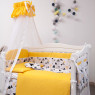 Постельный комплект 8 эл Twins Modern І 4040-P-105, Эскимо желтый, желтый