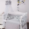 Постельный комплект 8 эл Twins Modern І 4040-P-102, Зайчики голубые, голубой