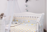 Постільний комплект 8 ел Twins Modern І 4040-P-101, Зайчики жовті, жовтий