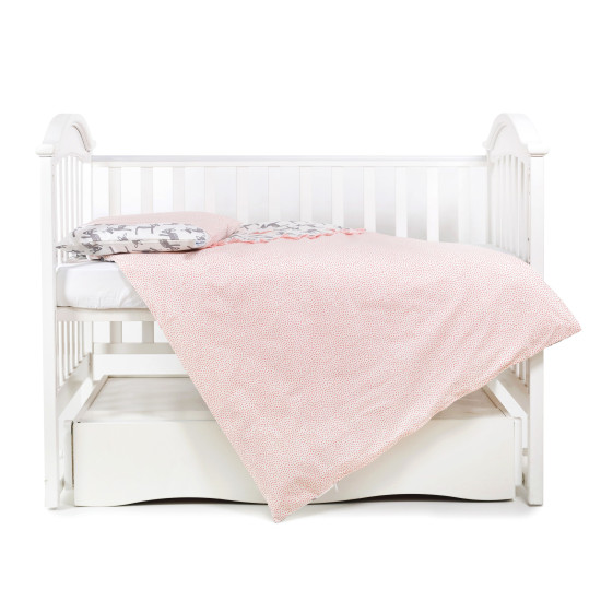 Сменная постель 3 эл Twins Dolce Лесные жители 3063-D-015, bembicoral, коралловый