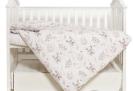 Сменная постель 3 эл Twins Modern New 3040-PMN-01, Animals pink, серый/розовый