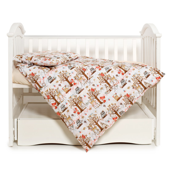 Сменная постель 3 эл Twins Modern New 3040-PMN-18, Indian friends, белый/оранжевый