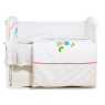 Постельный комплект 4 эл Twins Evo Совы 4069-A-020, pink, белый / розовый