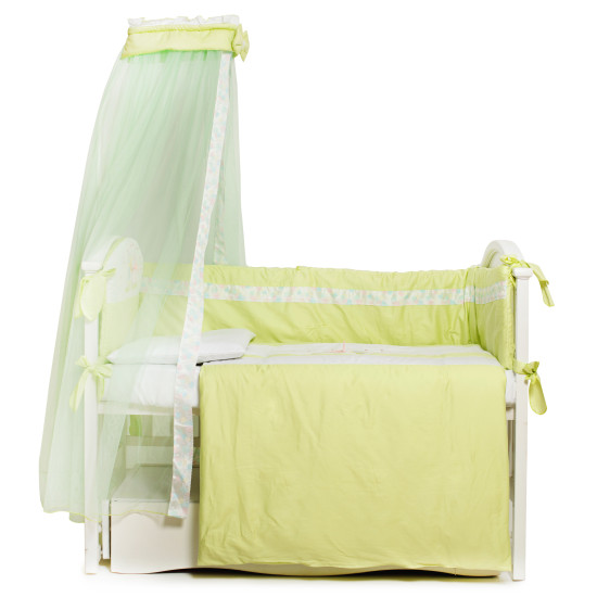 Постельный комплект для детской кровати 7 эл Twins Kids зеленый