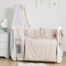 Постельный комплект 8 эл Twins Romantic Spring collection 4024-TR-02, beige, бежевый