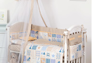 Bed a set 8 email Twins Modern II 4028-P-115, owl Bezh, beige