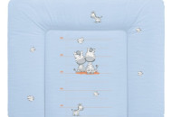 Повивальний матрац Cebababy 85x72 Basic line W-134-002-160, Зебра блакитна, блакитний