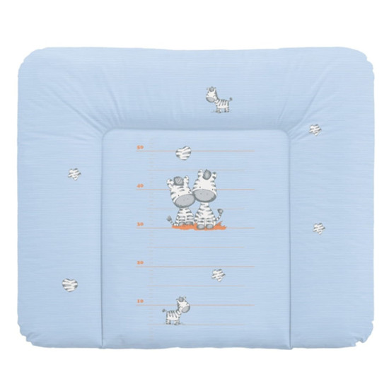 Повивальний матрац Cebababy 85x72 Basic line W-134-002-160, Зебра блакитна, блакитний