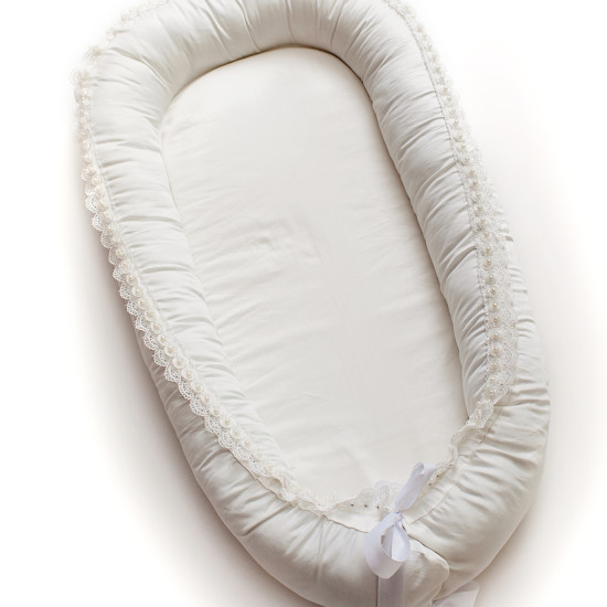 Кокон-позиціонер Twins Ажур Перлинка 9020-02, beige, бежевий