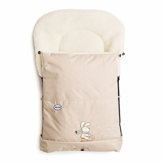 Конверт к санкам Twins Зайчик 9012-SR-201, latte, бежевый