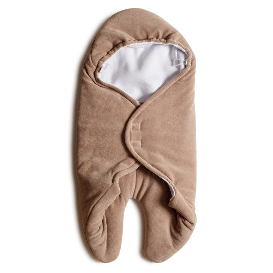 Envelope-hug Twins velor 9011-to-201, latte, latte