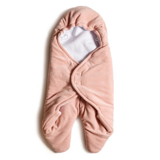 Envelope-hug Twins Velur 9011-to-24, Powder Pink, pink smoke