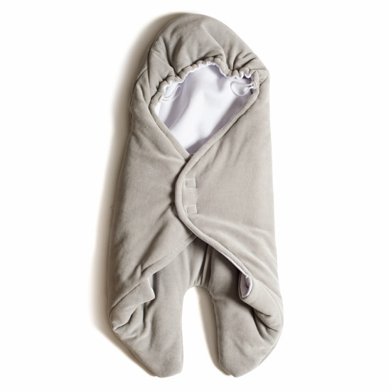 Envelope-hug Twins Velur 9011-TO-10, GREY, Gray