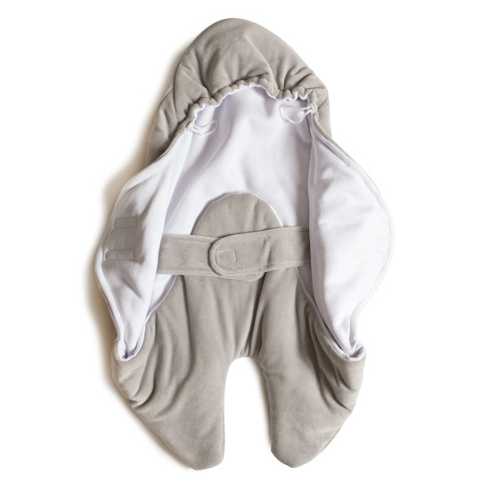 Envelope-hug Twins Velur 9011-TO-10, GREY, Gray