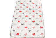 Матрас Twins 3D Stars 120х60х10 5000-253DS, coral, белый / розовый