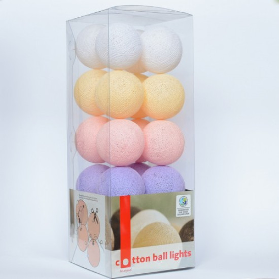 Гирлянда - ночник Cottonballlight 35 шариков в коробке Baby Set, мультиколир