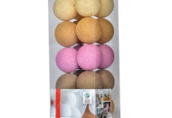 Гирлянда - ночник Cottonballlight 35 шариков в коробке Caramel, розовый