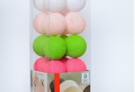 Гирлянда - ночник Cottonballlight 20 шариков в коробке Early Spring, мультиколир